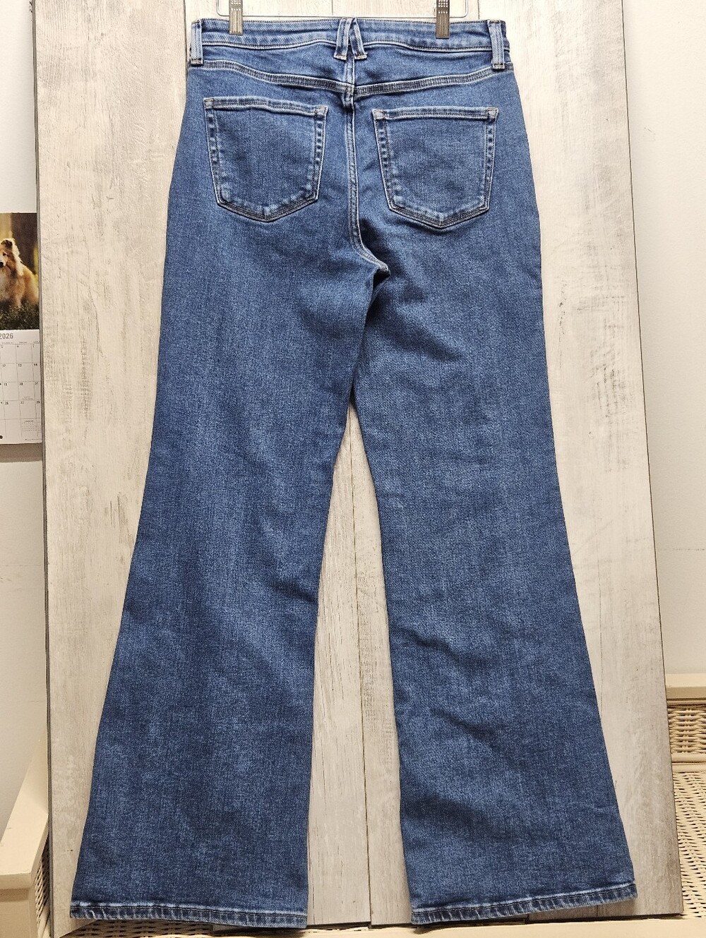 Lauren Conrad Super High Rise Flare Jeans Size 8 Light Wash Preppy - Picture 11 of 13